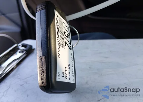 2021 Lexus Rx 450H z USA, uszkodzony, nr VIN 2T2HGMDA0MC066970